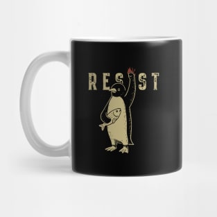 Resist-Penguin Mug